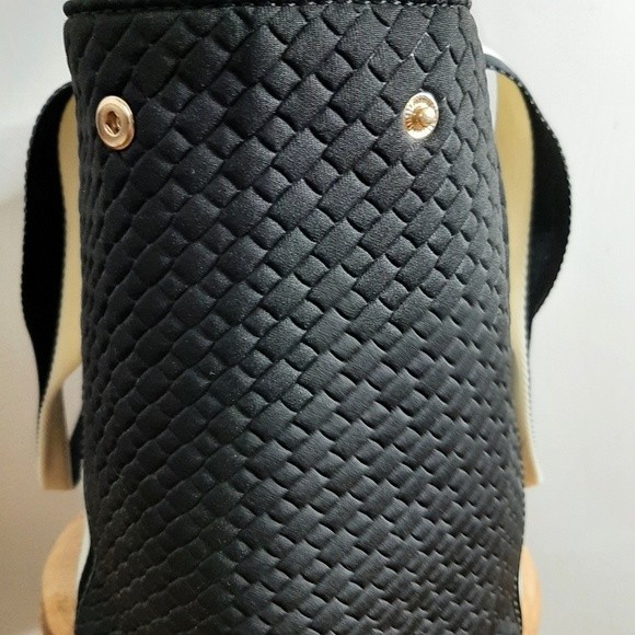 Stella & Dot black quilted tote bag - Picture 7 of 10